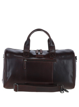 Чоловіча дорожня сумка з натуральної шкіри Ashwood P68 BRANDY Коричневий