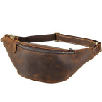 Шкіряна сумка на пояс TIDING BAG tid3021 коричнева - Фотографія № 100