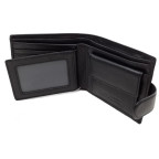 Чорний шкіряний портмоне Marco Coverna BK010-802A - Фотографія № 104