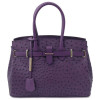 Фіолетова жіноча сумка зі страусиної шкіри Tuscany Leather TL142120 Purple