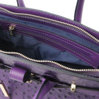 Фіолетова жіноча сумка зі страусиної шкіри Tuscany Leather TL142120 Purple - Фотографія № 105