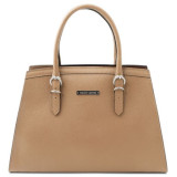 Жіноча шкіряна сумка бежевого кольору Tuscany Leather TL142147 Champagne