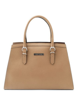 Жіноча шкіряна сумка бежевого кольору Tuscany Leather TL142147 Champagne