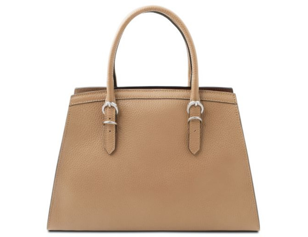 Жіноча шкіряна сумка бежевого кольору Tuscany Leather TL142147 Champagne - Фотографія № 4