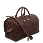 Дорожня шкіряна сумка-дафл, спортивна сумка Tuscany TL141913 Dark Brown - Фотографія № 101
