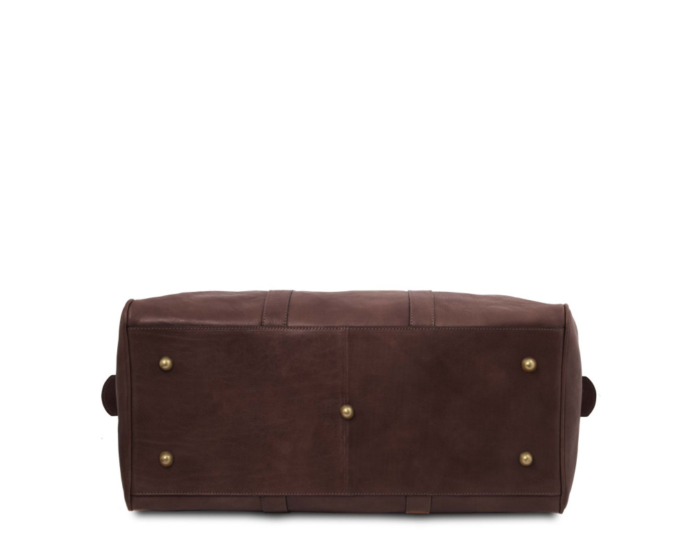 Дорожня шкіряна сумка-дафл, спортивна сумка Tuscany TL141913 Dark Brown - Фотографія № 4