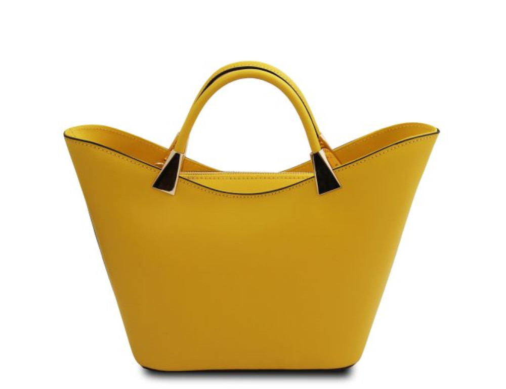 Жіноча шкіряна сумка-тоут Tuscany Leather TL142287 Yellow (Жовта) - Фотографія № 3