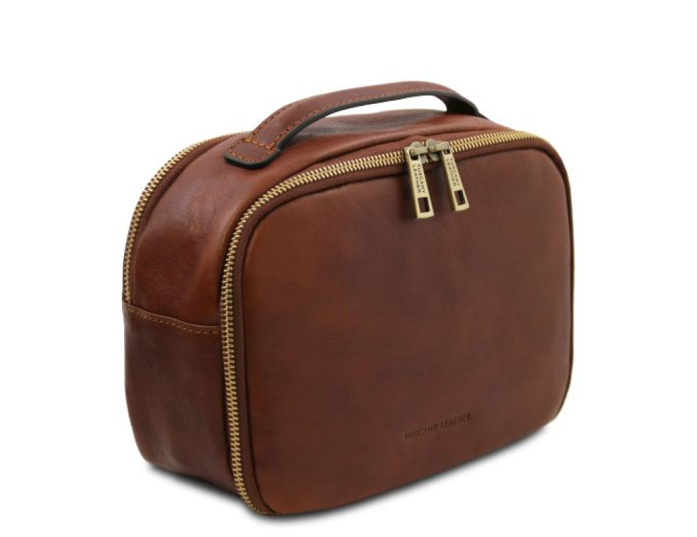 Шкіряна косметичка Marvin Tuscany TL142326 — Коричнева - Фотографія № 2