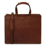 Елегантна tote-сумка з матової шкіри рослинного дублення Tuscany Leather TL142452 Brown