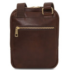 Чоловіча шкіряна сумка через плече Tuscany Leather TL142428 Mark (темно-коричнева) - Фотографія № 103
