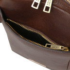 Чоловіча шкіряна сумка через плече Tuscany Leather TL142428 Mark (темно-коричнева) - Фотографія № 104