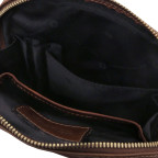 Чоловіча шкіряна сумка через плече Tuscany Leather TL142428 Mark (темно-коричнева) - Фотографія № 106