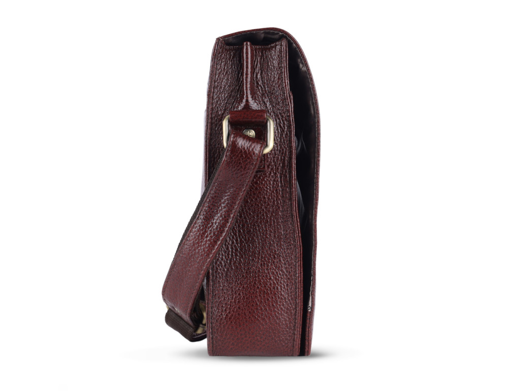 Мужская сумка через плечо кожаная Hammonds Flycatcher SB1159 BRN - Фото № 4