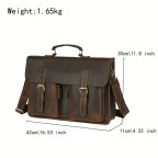 Чоловічий шкіряний портфель Tiding Bag Bx9033DB - Фотографія № 102