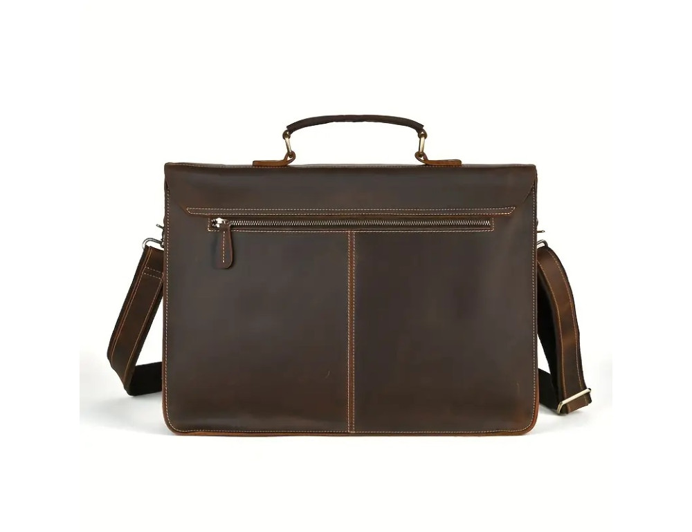 Чоловічий шкіряний портфель Tiding Bag Bx9033DB - Фотографія № 5