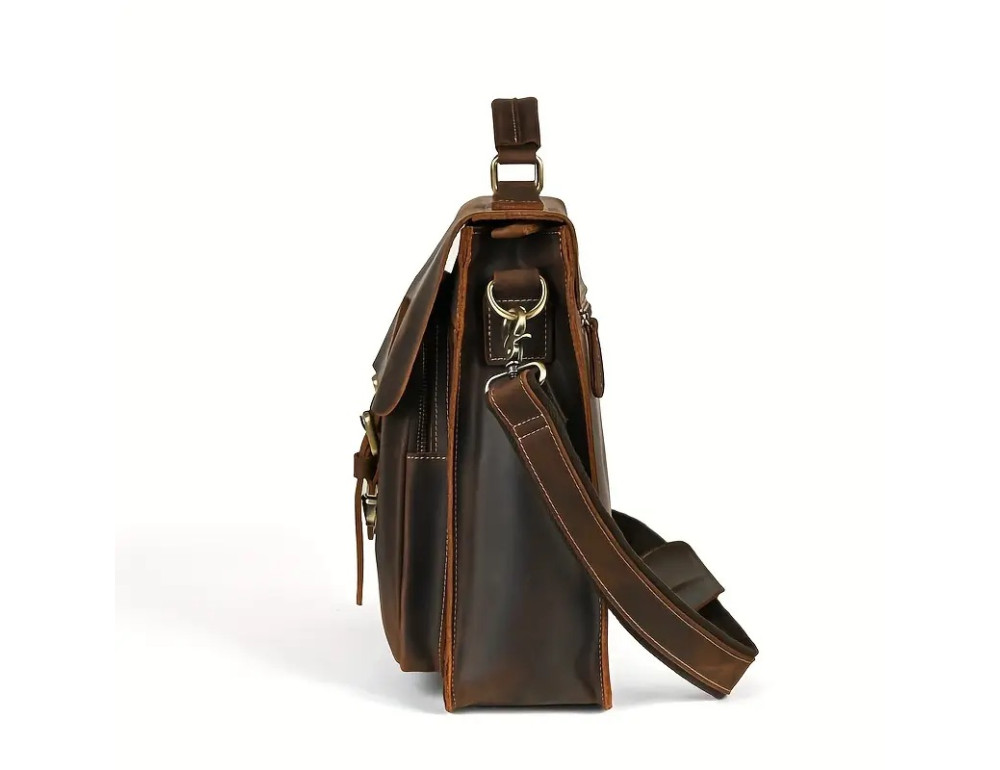 Чоловічий шкіряний портфель Tiding Bag Bx9033DB - Фотографія № 7