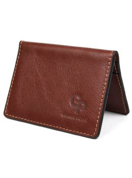 Обложка на ID паспорт с отделами для карт Grande Pelle 206623 рыжая