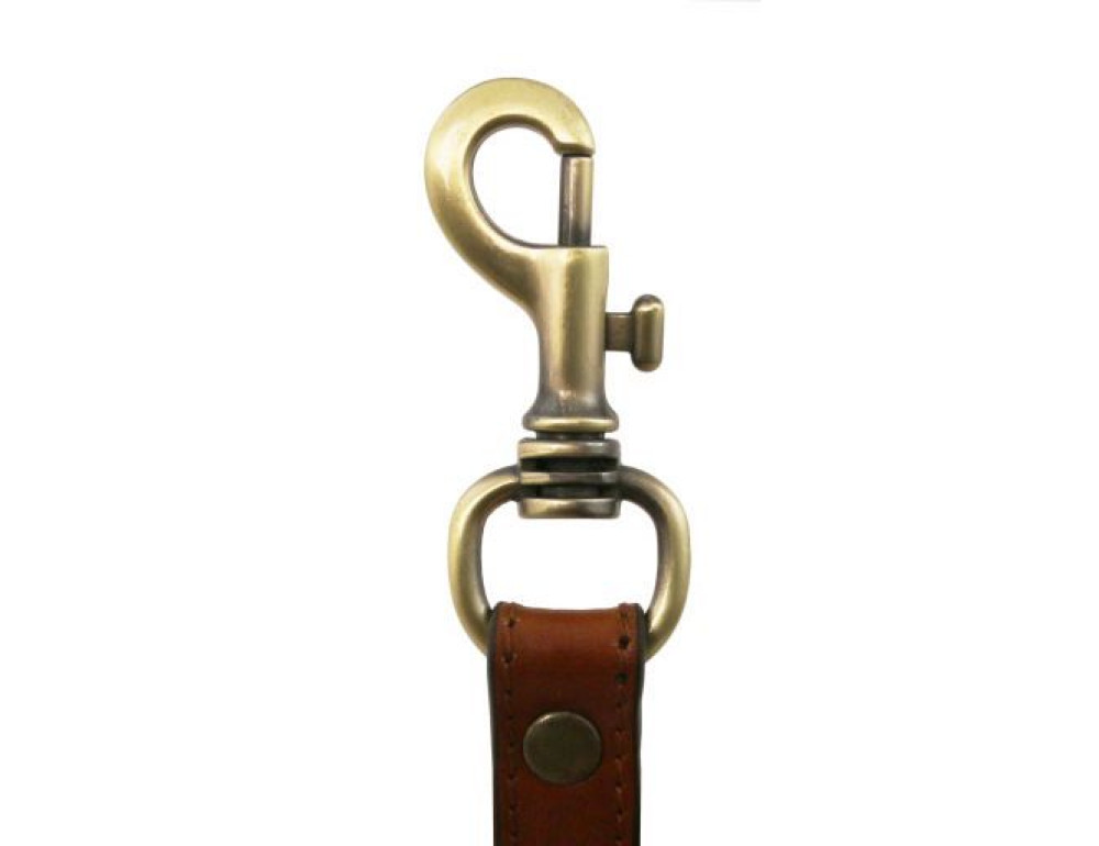 Регульований шкіряний плечовий ремінь для портфеля Tuscany Leather TL141931 (чорний) - Фотографія № 3
