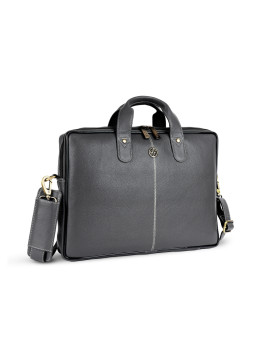 Шкіряна сумка для ноутбука 13" Hammonds Flycatcher LB105 Grey (сіра)