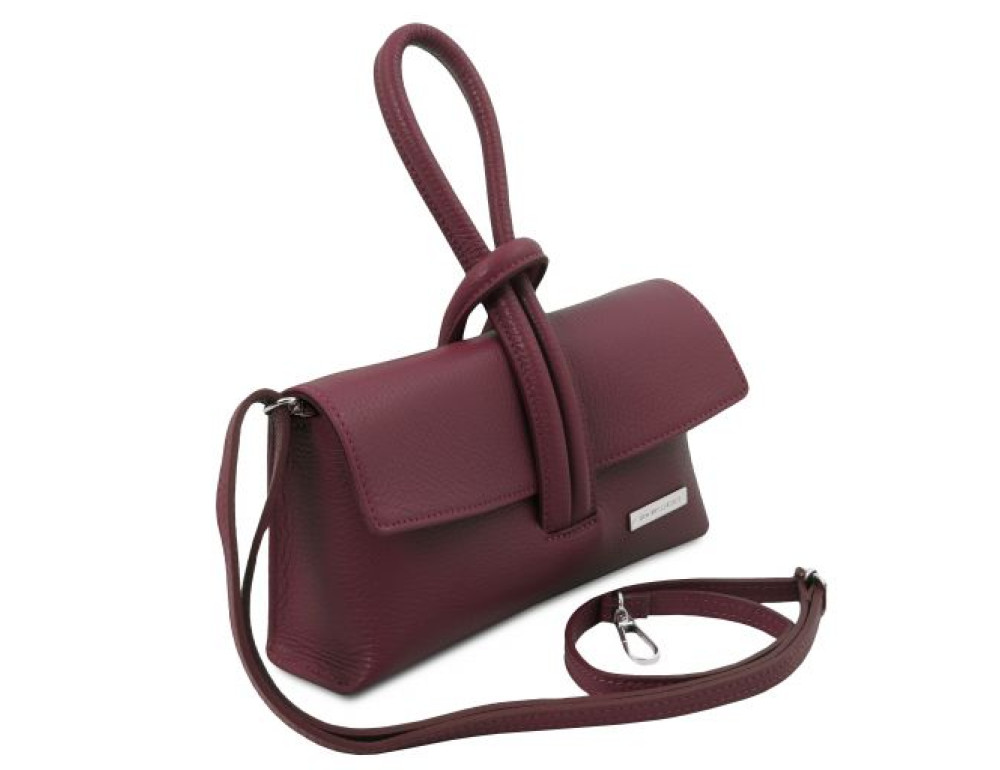 Бордова жіноча сумочка-клатч Tuscany Leather TL141990 bordeaux - Фотографія № 3