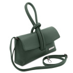 Жіночий шкіряний клатч зеленого кольору Tuscany Leather TL141990 Forest Green - Фотографія № 102