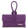 Жіночий шкіряний клатч фіолетового кольору Tuscany Leather TL141990 Purple