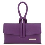 Жіночий шкіряний клатч фіолетового кольору Tuscany Leather TL141990 Purple - Фотографія № 100