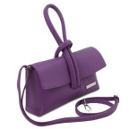 Жіночий шкіряний клатч фіолетового кольору Tuscany Leather TL141990 Purple - Фотографія № 102