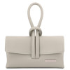 Світло-сіра жіноча сумочка-клатч Tuscany Leather TL141990 Light Gray Світло-сіра жіноча сумочка-клатч Tuscany Leather TL141990 Light Gray
