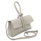 Світло-сіра жіноча сумочка-клатч Tuscany Leather TL141990 Light Gray - Фотографія № 102