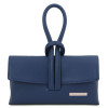 Темно-синя жіноча сумочка-клатч Tuscany Leather TL141990 Navy Blue
