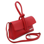 Жіночий шкіряний клатч червоного кольору Tuscany Leather TL141990 Red - Фотографія № 102