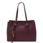 Бордова жіноча сумка з натуральної шкіри Tuscany Leather TL142037 Bordo - Фотографія № 100