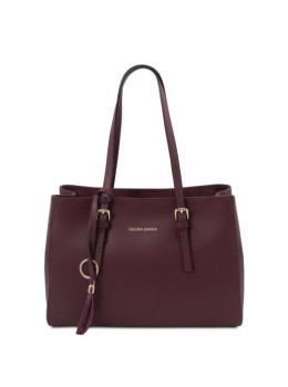 Бордова жіноча сумка з натуральної шкіри Tuscany Leather TL142037 Bordo