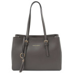 Сіра жіноча сумка з натуральної шкіри Tuscany Leather TL142037 Gray - Фотографія № 100