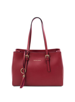 Красная женская сумка из натуральной кожи Tuscany Leather TL142037 Red