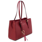 Червона жіноча сумка з натуральної шкіри Tuscany Leather TL142037 Red - Фотографія № 102