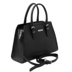 Чорна жіноча шкіряна сумочка Tuscany Leather TL142147 Black - Фотографія № 102