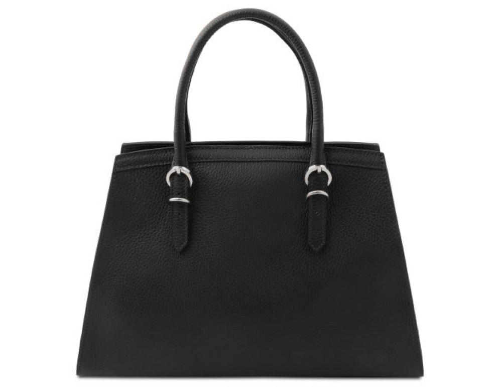 Чорна жіноча шкіряна сумочка Tuscany Leather TL142147 Black - Фотографія № 4