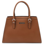 Коричнева жіноча шкіряна сумочка Tuscany Leather TL142147 COGNAC - Фотографія № 100