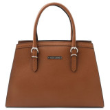 Коричнева жіноча шкіряна сумочка Tuscany Leather TL142147 COGNAC