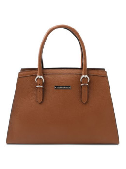 Коричнева жіноча шкіряна сумочка Tuscany Leather TL142147 COGNAC