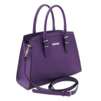 Жіноча шкіряна сумка фіолетового кольору Tuscany Leather TL142147 Purple - Фотографія № 102