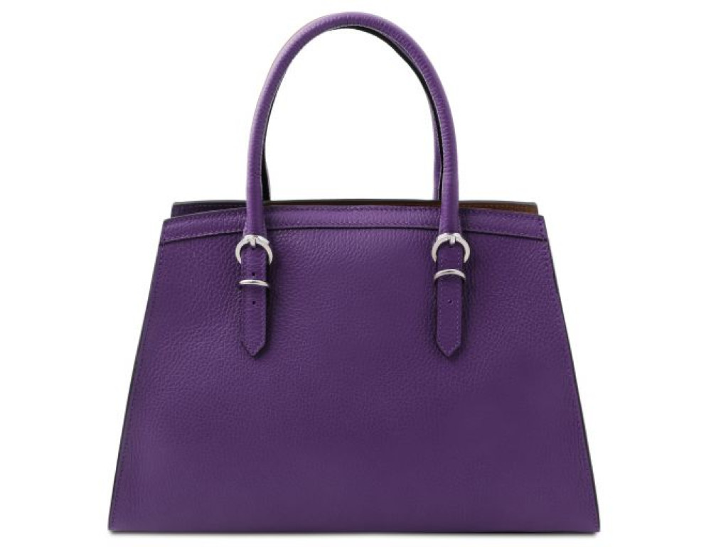 Жіноча шкіряна сумка фіолетового кольору Tuscany Leather TL142147 Purple - Фотографія № 4