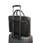 Тонка шкіряна сумка для ноутбука з RFID-захистом Visconti Slim Laptop Case ML50 Blk - Фотографія № 103