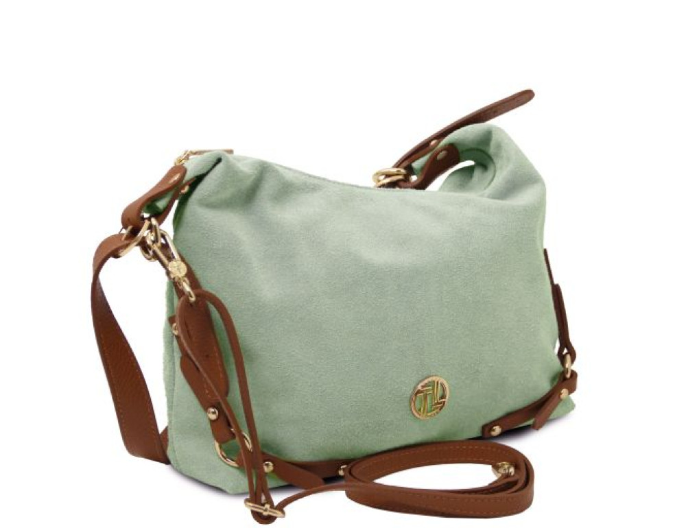 Жіноча замшева сумка на плече Sierra TL142419 Mint Green - Фотографія № 4