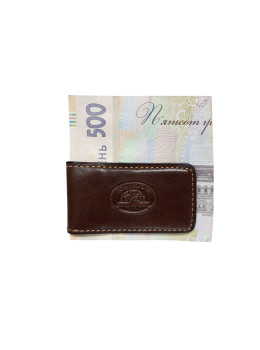 Зажим-прищебка для купюр кожаный Tony Perotti Italico 1201 moro