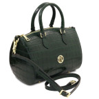 Зелена сумка жіноча через плече Layla Croco від Tuscany TL142398 Forest Green - Фотографія № 102
