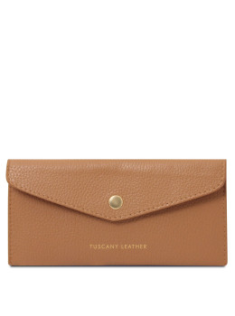 Женская кожаная сумка конверт Tuscany Leather TL142322 (Caramel)