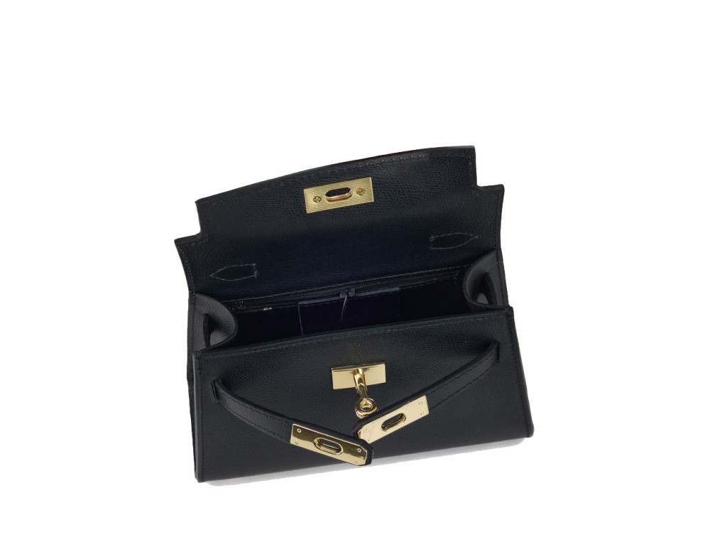 Женская кросс-боди из сафьяновой кожи Virginia Conti VC03930Black - Фото № 2